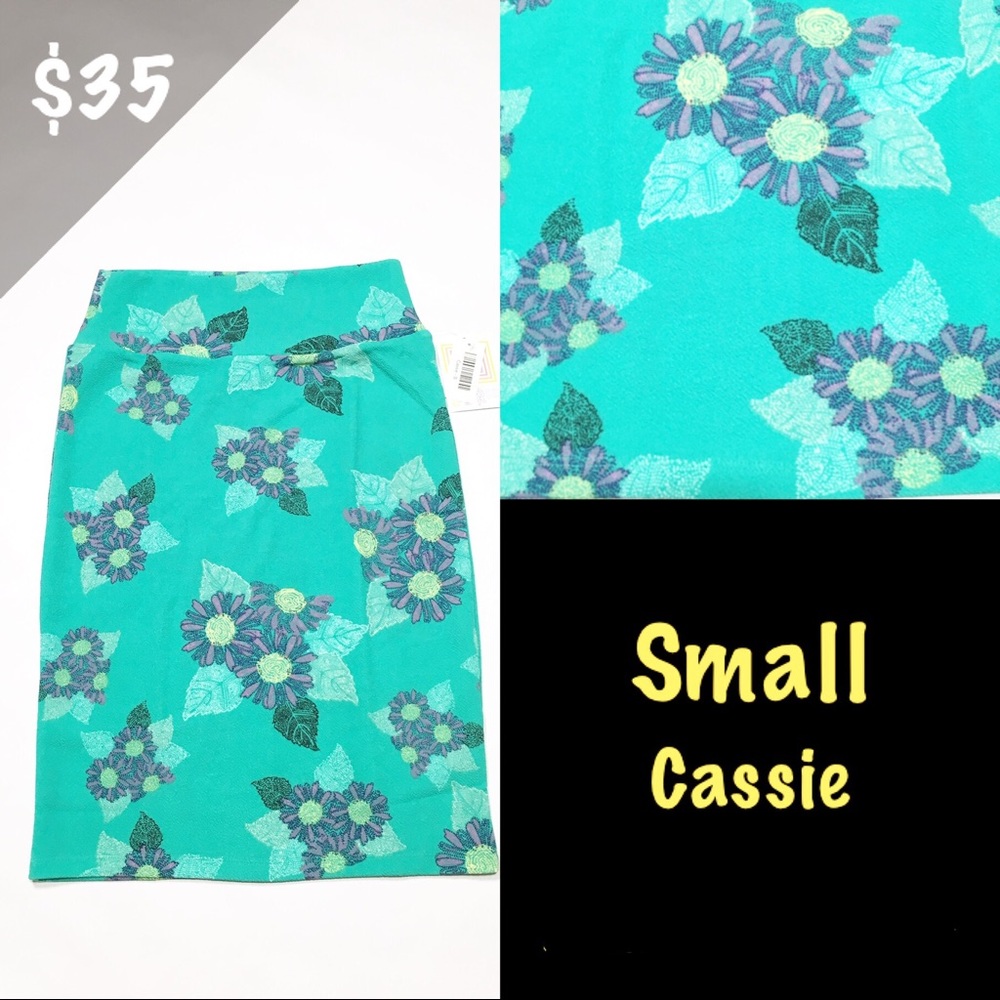 NWT LuLaRoe Small Cassie Skirt Floral